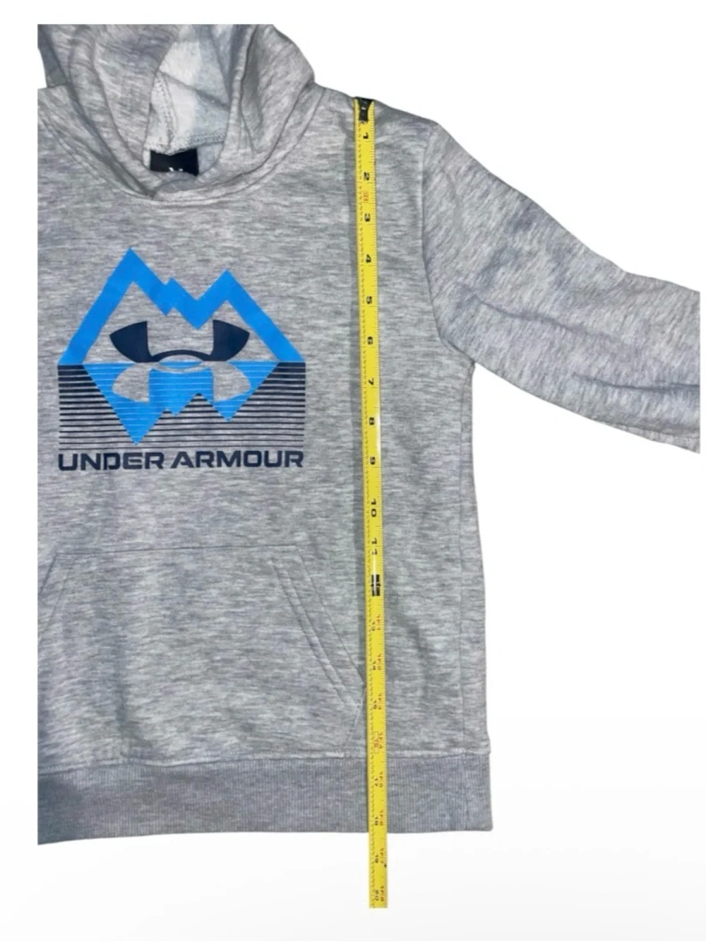 Under Armour Kids Hoodies in Olive Green & Light Heather Gray
